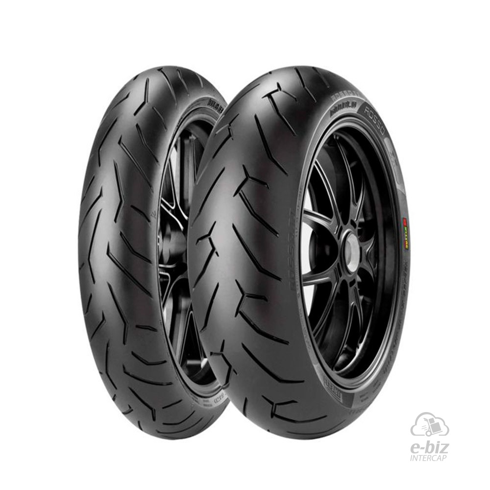 [Pirelli] Jgo de Cubiertas Diablo Rosso II (100/80R17) (140/60R17)