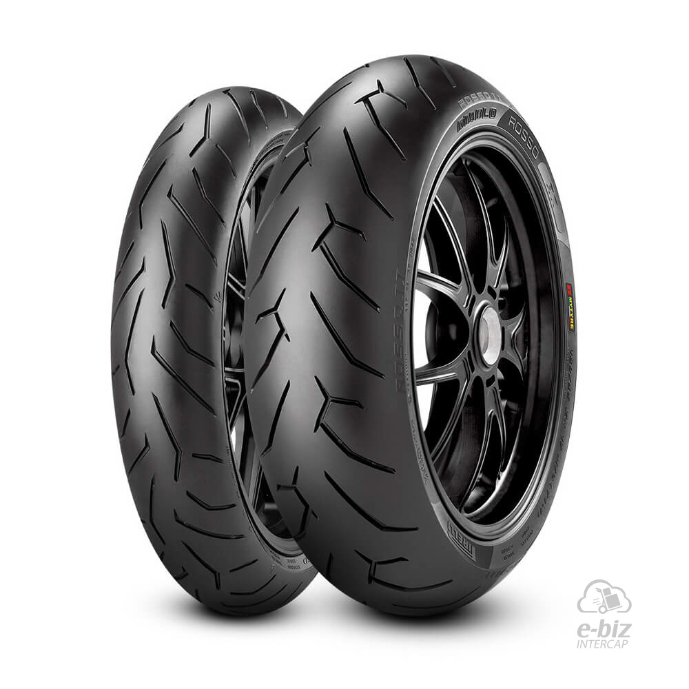 [Pirelli] Jgo de Cubiertas Diablo Rosso II (120/70R17) (190/50R17) Kawasaki Z ABS 1000 15-16, ZX-10R Ninja 11-19