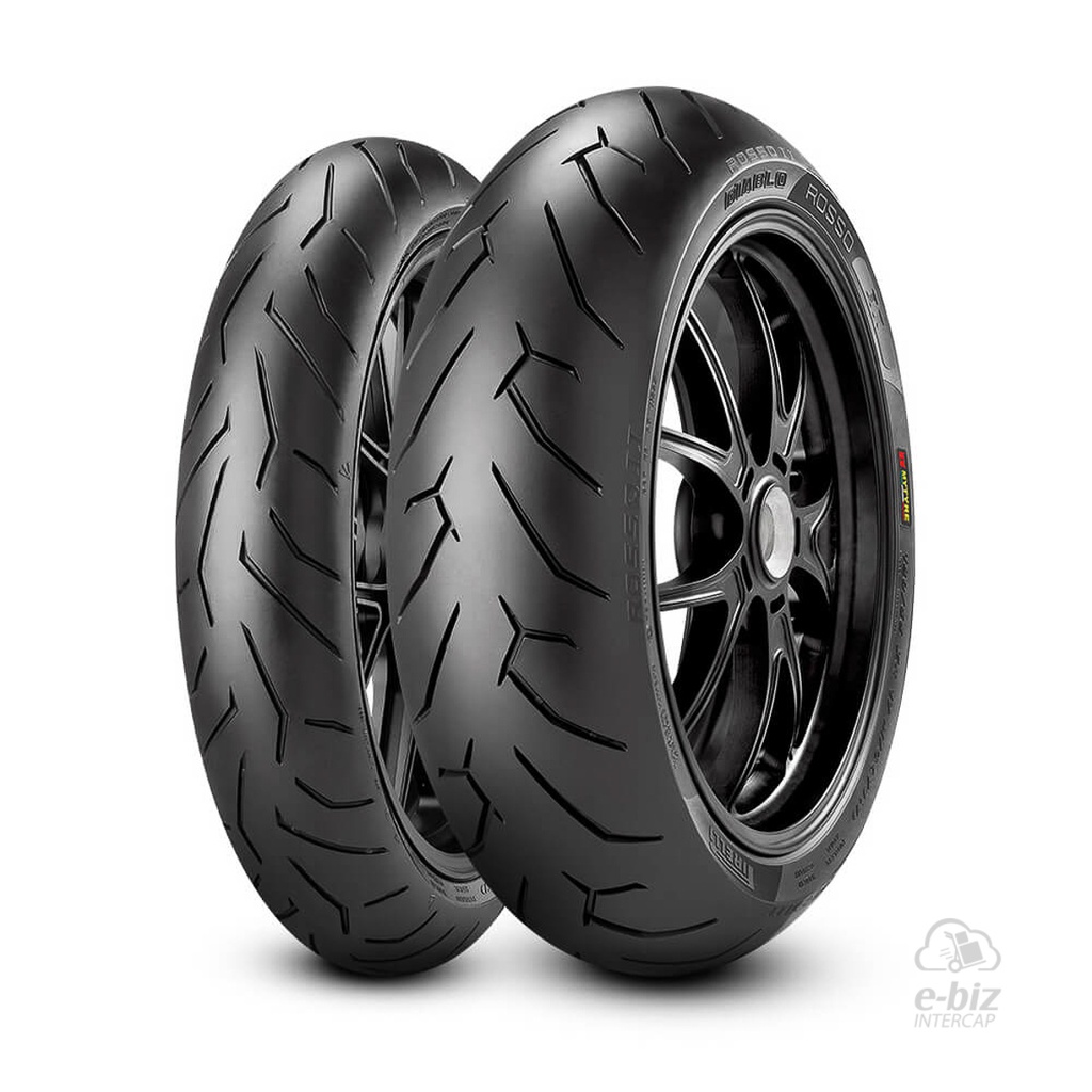 [Pirelli] Jgo de Cubiertas Diablo Rosso II 120 70ZR1 160 60ZR17 CF Moto MT 650 19-24, Nk 400 2023 || KTM SMC 690 19-24