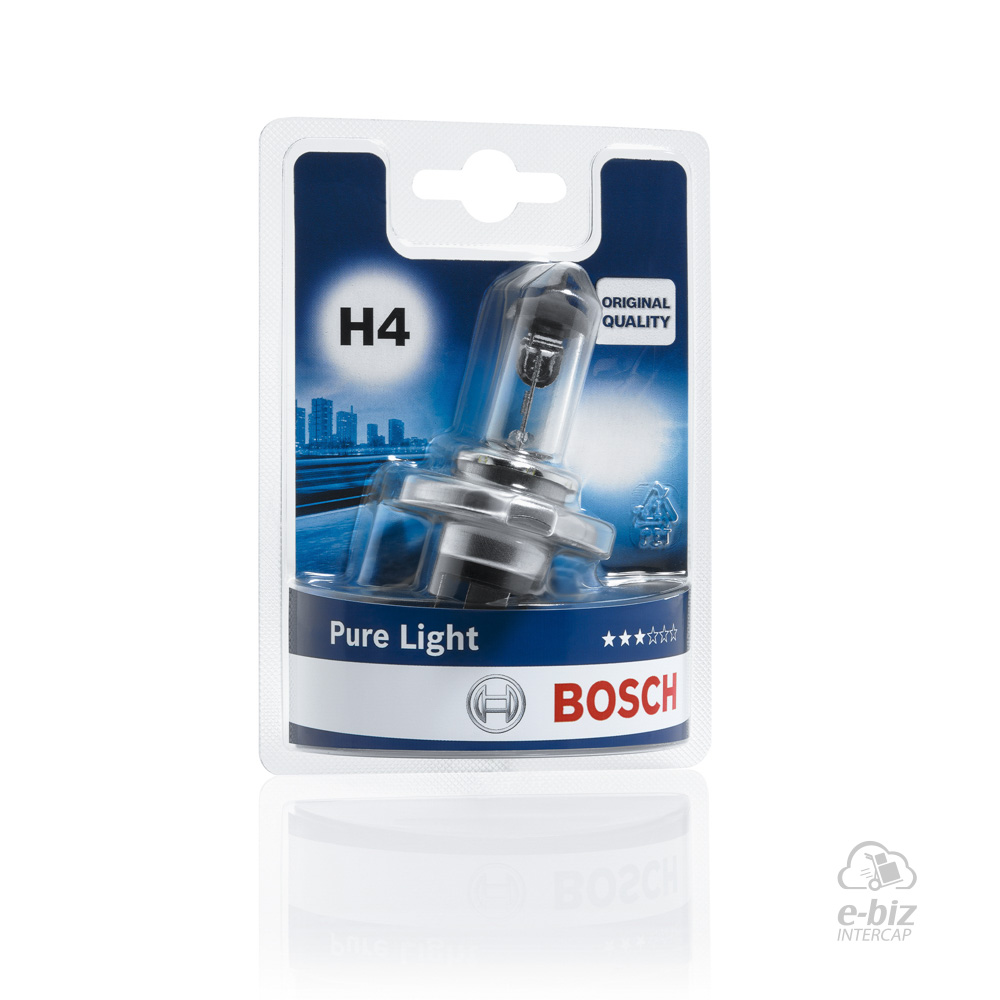 [Bosch] Lámparas (H4) (60/55W) Lampara 12V Pure Light BMW G GS 310 18-24 || Bajaj Rouser NS 135-150-200 14-20 || Honda CG 150 04-24, CG Titan NEW 150 14-19 || KTM Adventure 390 20-24… (+3 marcas · 5 modelos)