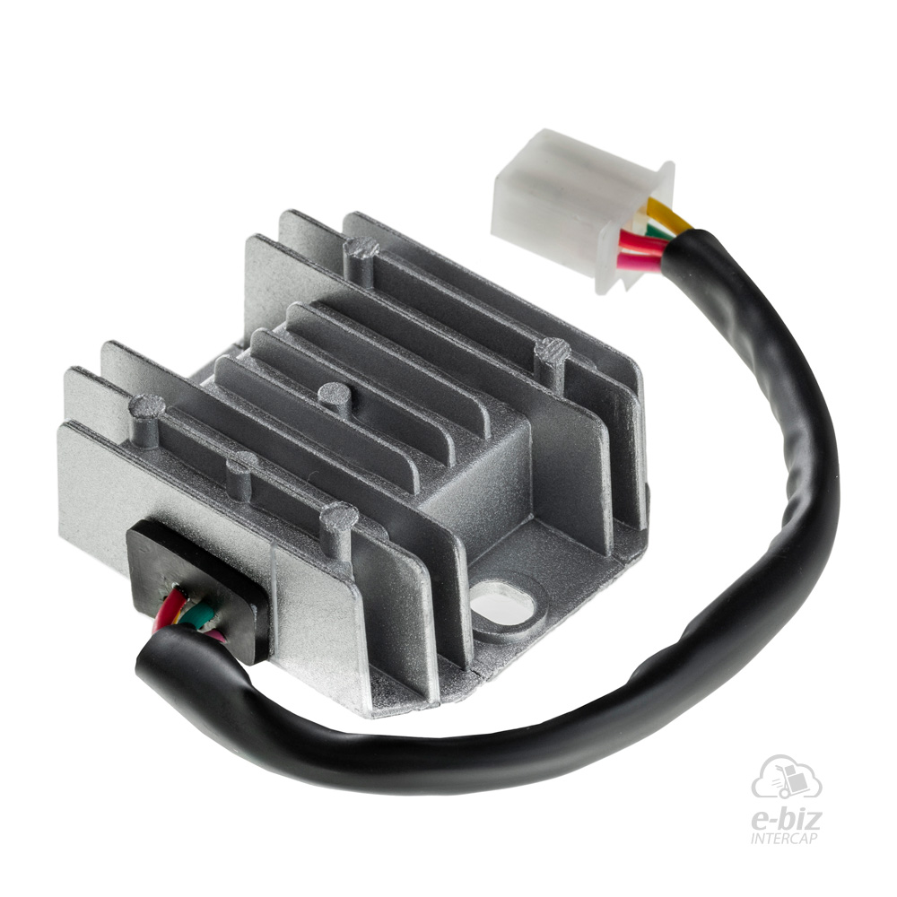 [DZE] Regulador de voltaje 10044 12V 12A ECO 70 BIT Fusion 150-200 200 Honda CG 150 08-24 || Mondial LD 110 2021 || Motomel Skua 150 09-24 || Zanella RX 125 2010