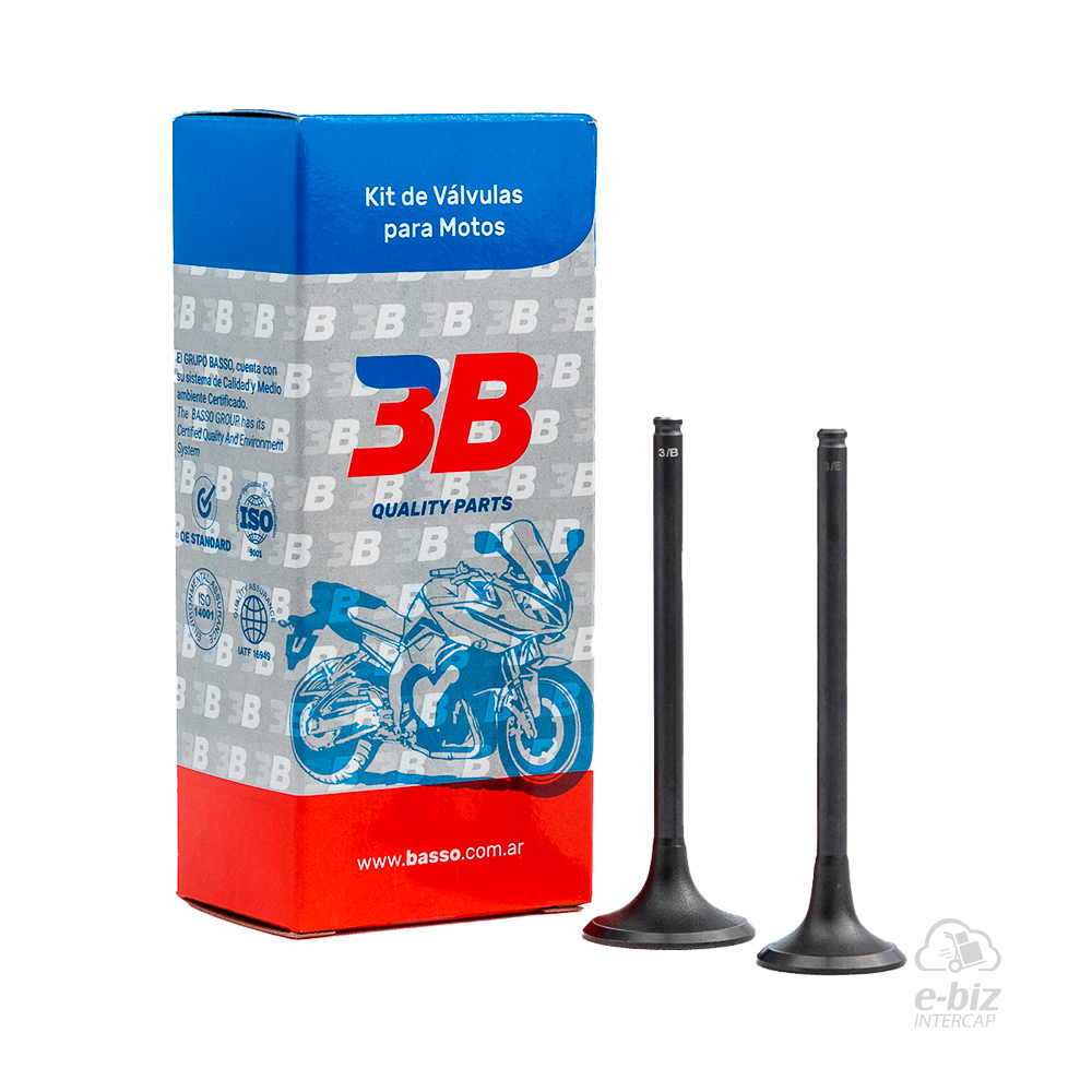 [BBB] Jgo de Válvulas Valvula 1X ADM-3952 ESC-3953 Twister CBX 250 Tornado