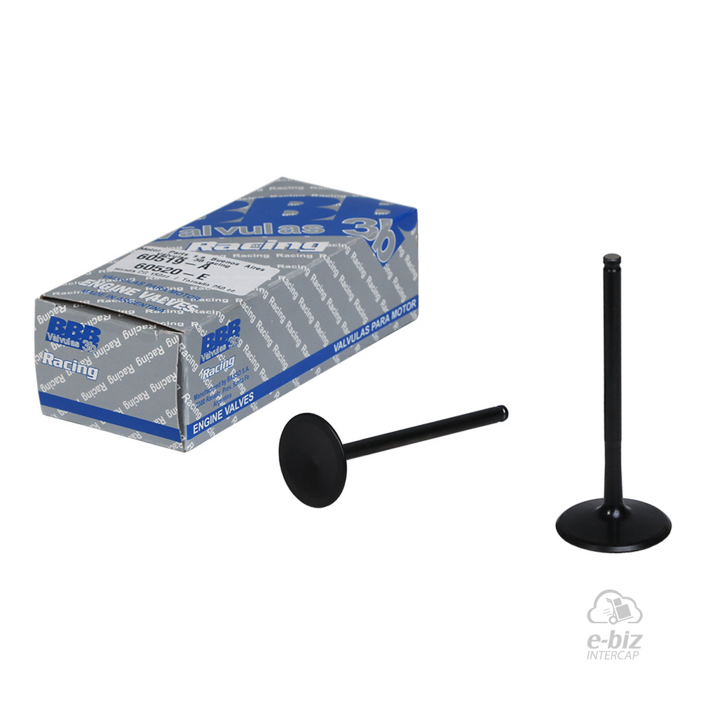 [BBB] Jgo de Válvulas Competicion MPI 1X ADM 60519-A 33.0 ESC 60520-E 28.0 Supermedida Honda CG 150 00-24, CG Titan NEW 150 05-19, XR Tornado 250 98-25