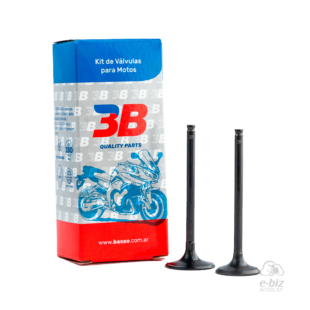 [BBB] Jgo de Válvulas Valvula ADM-4900 ESC-4901 160 Bros Honda CG 150 00-24, CG Titan 125 81-24, CG Titan NEW 150 05-19
