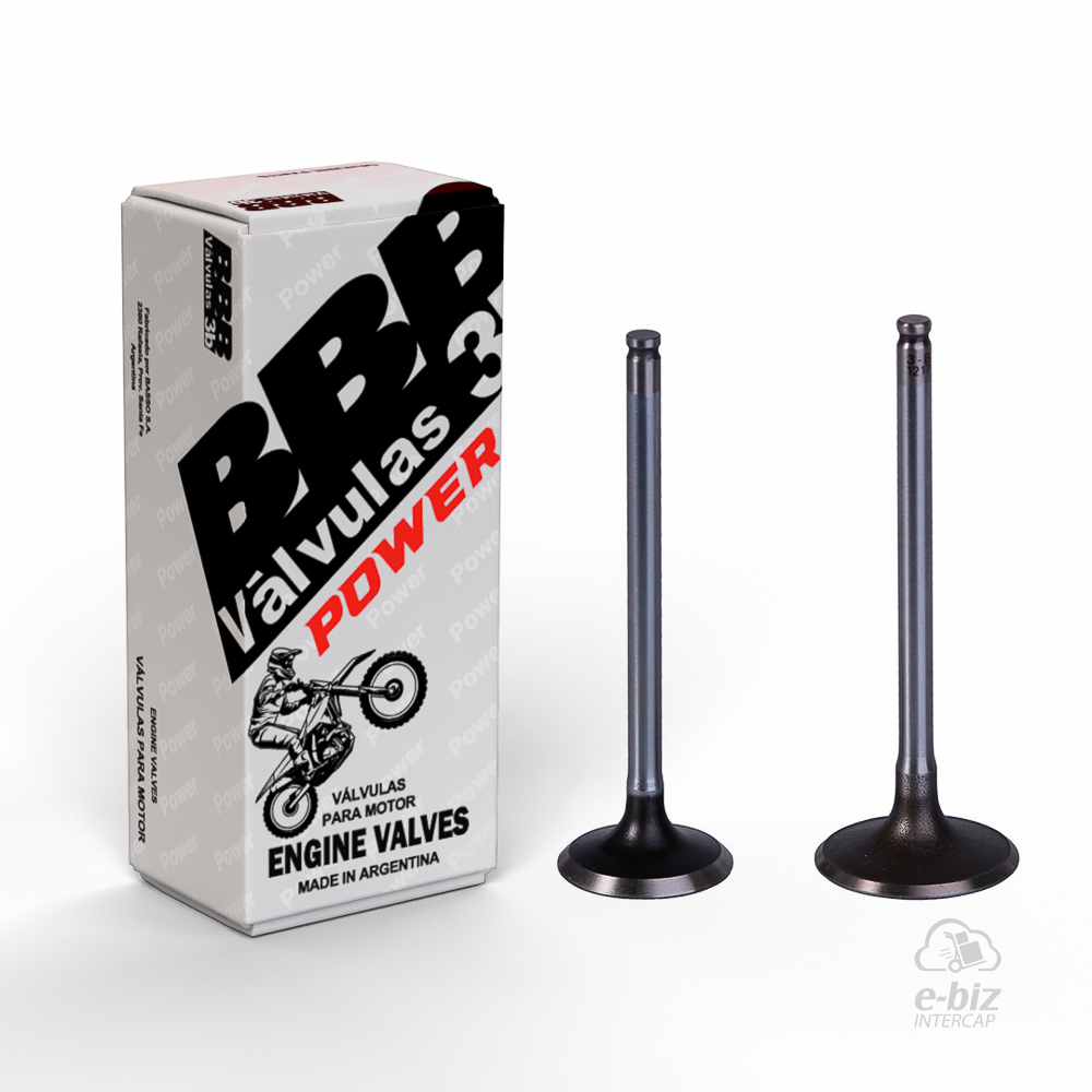 [BBB] Jgo de Válvulas Valvula Power ADM-40394 ESC-40395 CG 150 Titan XR150 NX150 CRF 150F