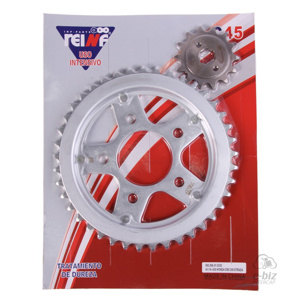 [REINF] Kit de transmisión C45 Corona Piñon 41 14-520 CBX 200 Strada