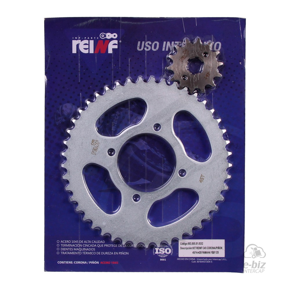 [Reinf] Kit de transmisión C45 Corona Piñon 45 14-428 Yamaha YBR 125 00-24