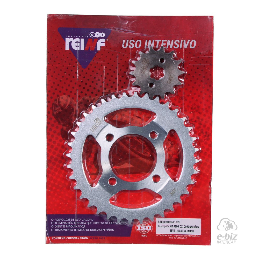[REINF] Kit de transmisión C23 Corona Piñon 36 14-428 Smash ZB Energy BIT