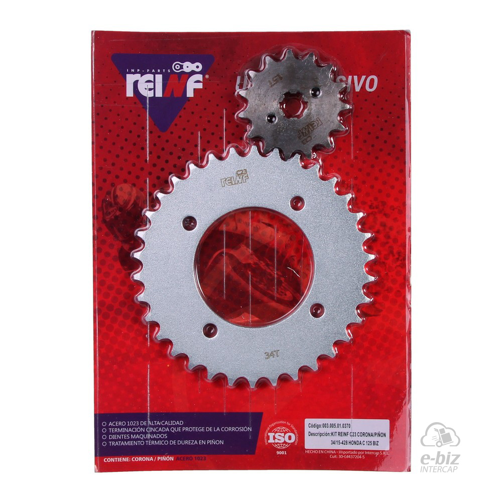 [REINF] Kit de transmisión C23 Corona Piñon 34 15-428 125 BIZ