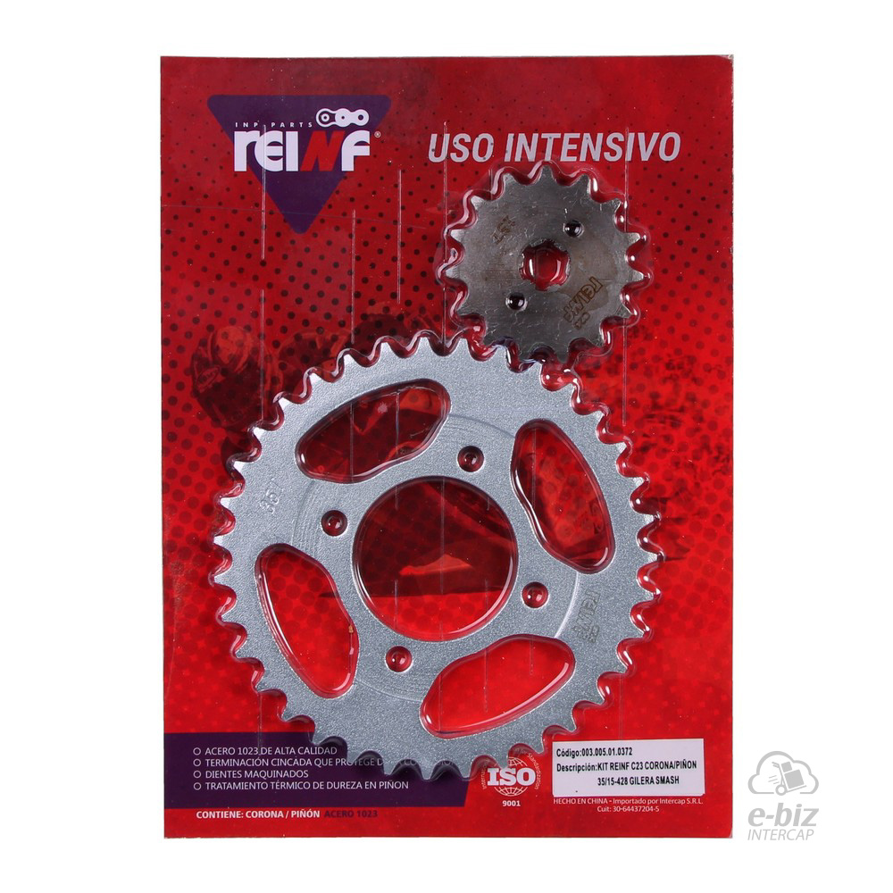 [REINF] Kit de transmisión C23 Corona Piñon 35 15-428 Smash ZB Energy BIT