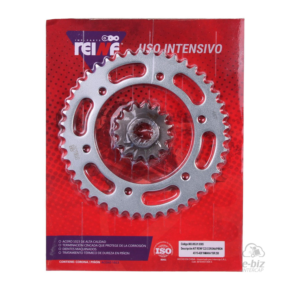 [Reinf] Kit de transmisión C23 Corona Piñon 45 15-428 Yamaha YBR 250 07-16