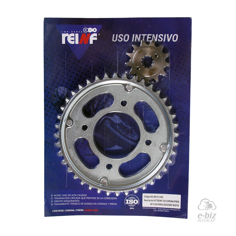 [REINF] Kit de transmisión C45 Corona Piñon 40 13-520 CB 250 NEW Twister