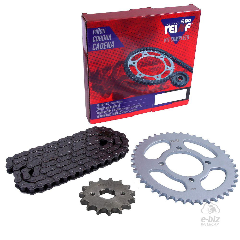 [REINF] Kit de transmisión C23 Corona Piñon Cadena 43 15-428-136L Rouser 135 LS NS 150 160