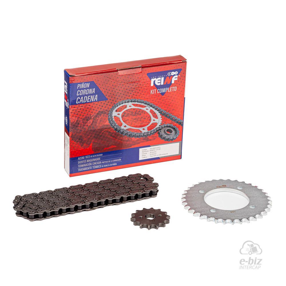 [REINF] Kit de transmisión C23 Corona Piñon Cadena 34 14-428-106L 125 BIZ