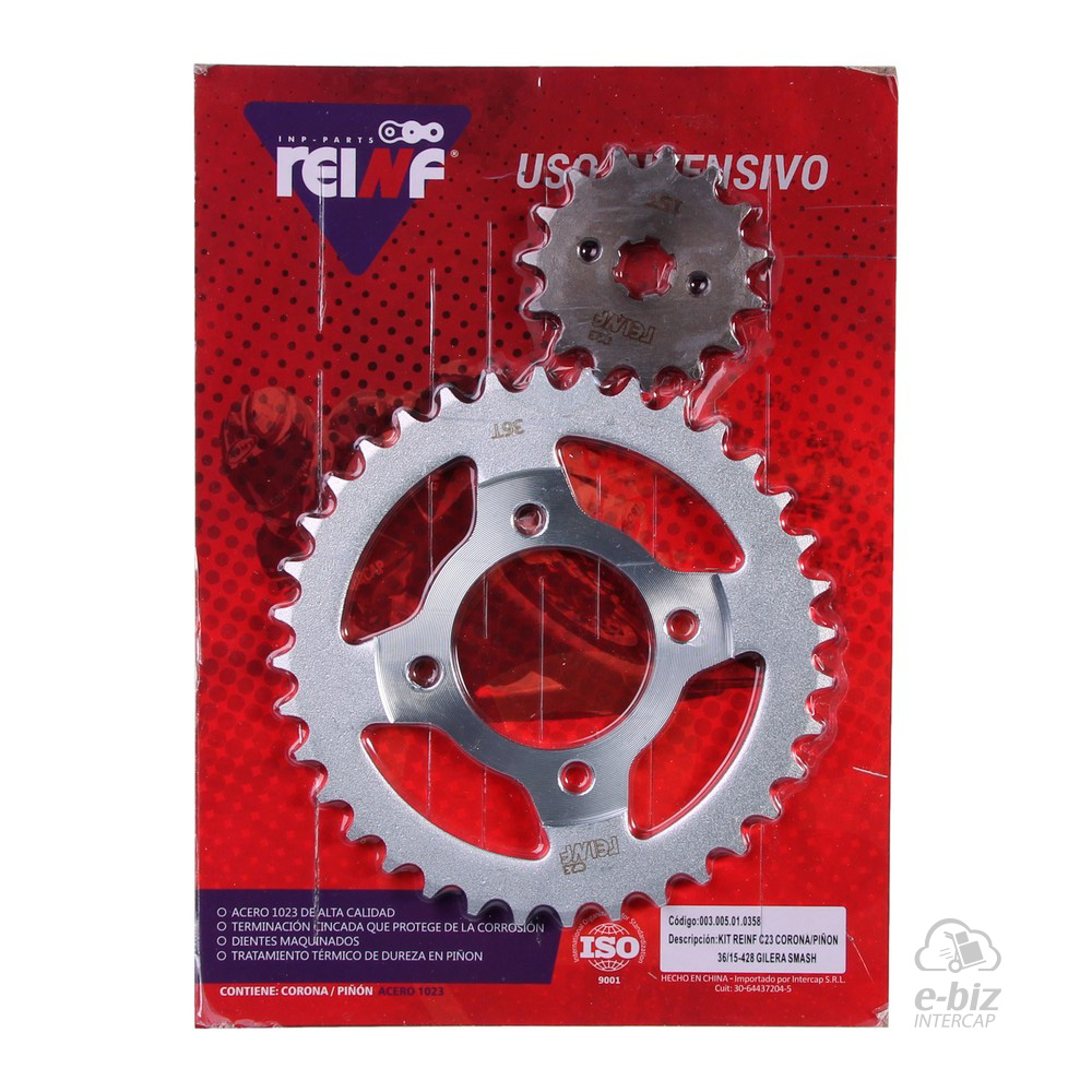 [REINF] Kit de transmisión C23 Corona Piñon 36 15-428 Smash ZB Energy BIT