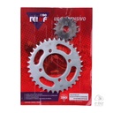 [Reinf] Kit de transmisión C23 Corona Piñon 35 15-428 Yamaha New Crypton 110 12-24