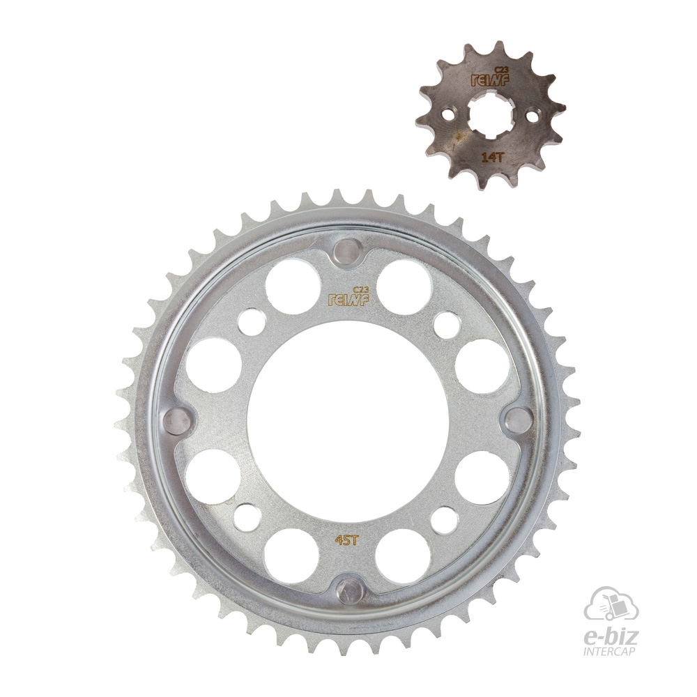 [REINF] Kit de transmisión C23 Corona Piñon 45 14-428 CB 190