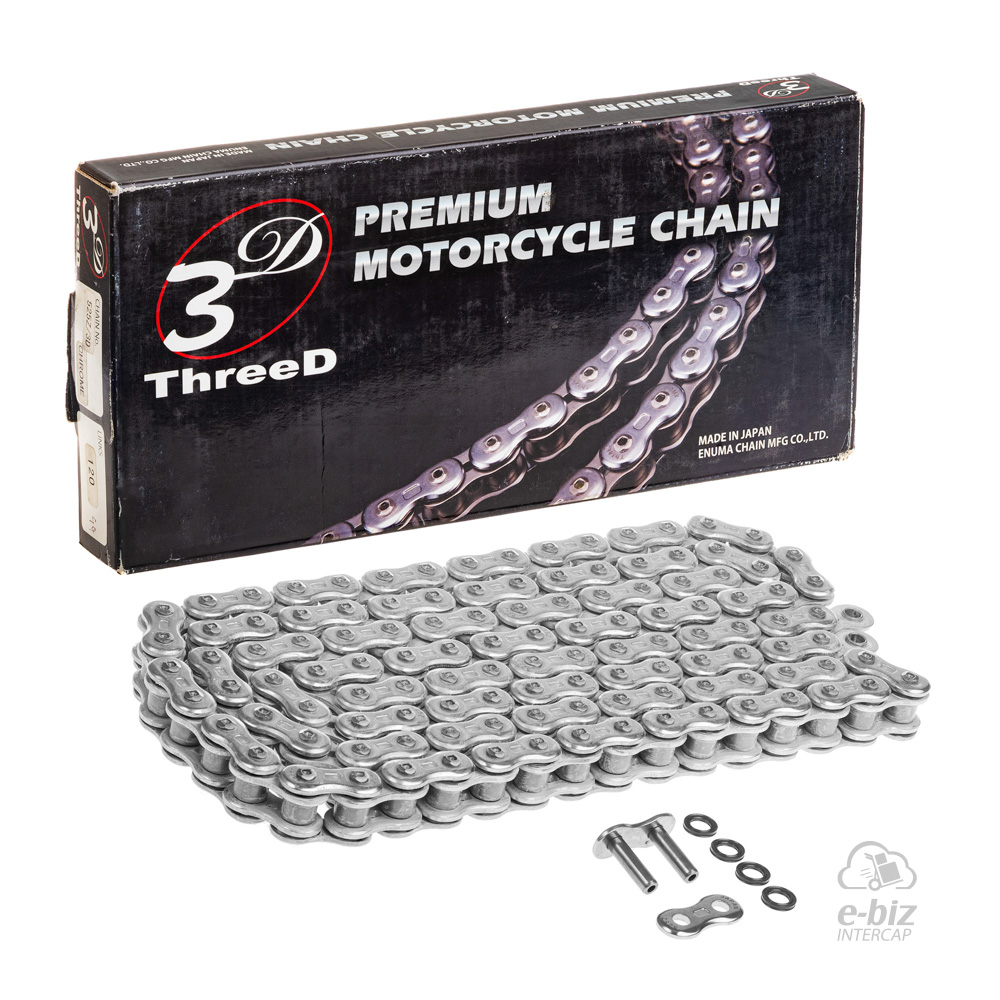 [Ek Chain] Cadena de transmision ThreeD 530Z-120L QX2-RING MLJ 10 | (11200 lbs)