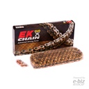 [Ek Chain] Cadena de transmision [Color: Dorado] (QX-Ring) GOLD 530-130L MLJ | (11000 lbs)