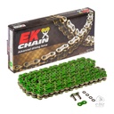 [Ek Chain] Cadena de transmision [Color: Verde] (O-Ring) O-Ring 520-118 MLJ | (8000 lbs)