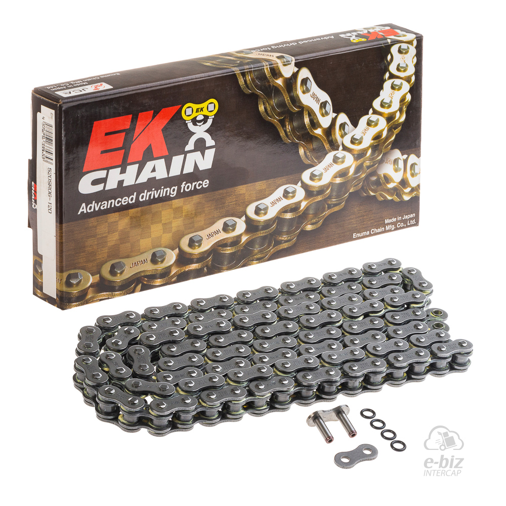 [Ek Chain] Cadena de transmision (O-Ring) O-Ring 520-120 MLJ | (8000 lbs)