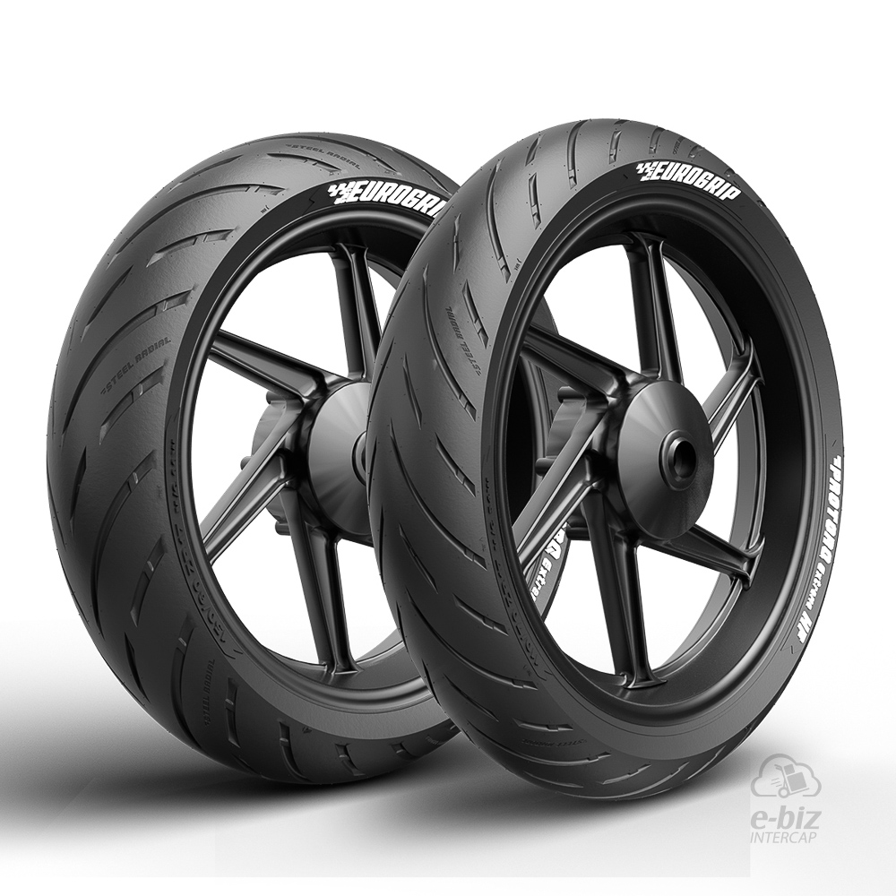 [EuroGrip] Jgo de Cubiertas Protorq Extreme 110 70ZR-17 150 60ZR-17 Bajaj Dominar 400 17-24 || KTM Duke 125-200-250-390 12-24, RC 200 16-23 || Kawasaki EX Ninja 400 18-24, Z 400 2019 || Voge AC 300 2021