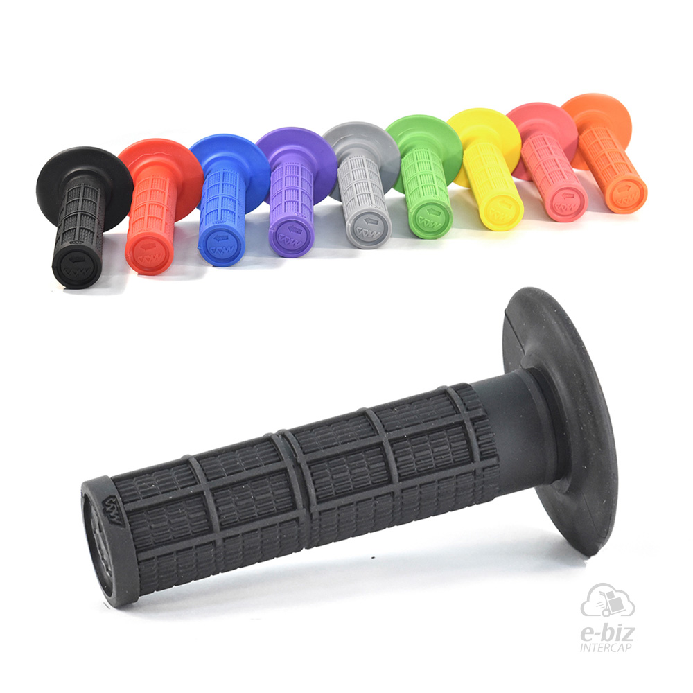 [MDA] Puños Evolution Rubber 115MM Negro Honda XR 250-400-600-650 90-01, XR L 250 91-96, XR Tornado 250 05-24 || Motomel Skua 150 09-24 || Yamaha XT 225 93-01