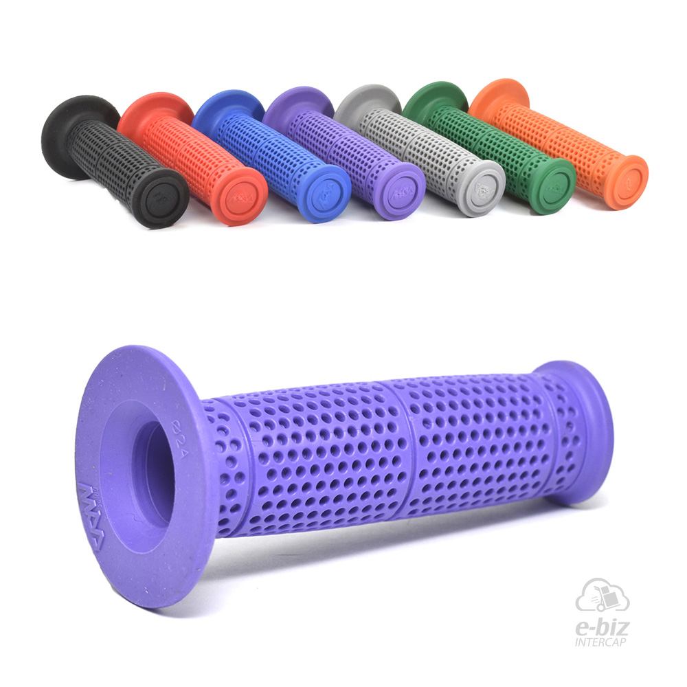 [MDA] Puños Progress Rubber 130MM Lila Honda XR 250-400-600-650 90-01, XR L 250 91-96, XR Tornado 250 05-24 || Motomel Skua 150 09-24 || Yamaha XT 225 93-01