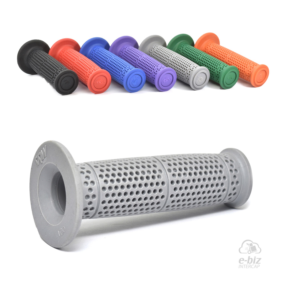 [MDA] Puños Progress Rubber 130MM Gris Honda XR 250-400-600-650 90-01, XR L 250 91-96, XR Tornado 250 05-24 || Motomel Skua 150 09-24 || Yamaha XT 225 93-01