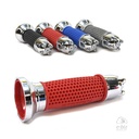 [MDA] Puños Tunning Falconeante Puntera Smash BIZ Trip Cromado Rojo