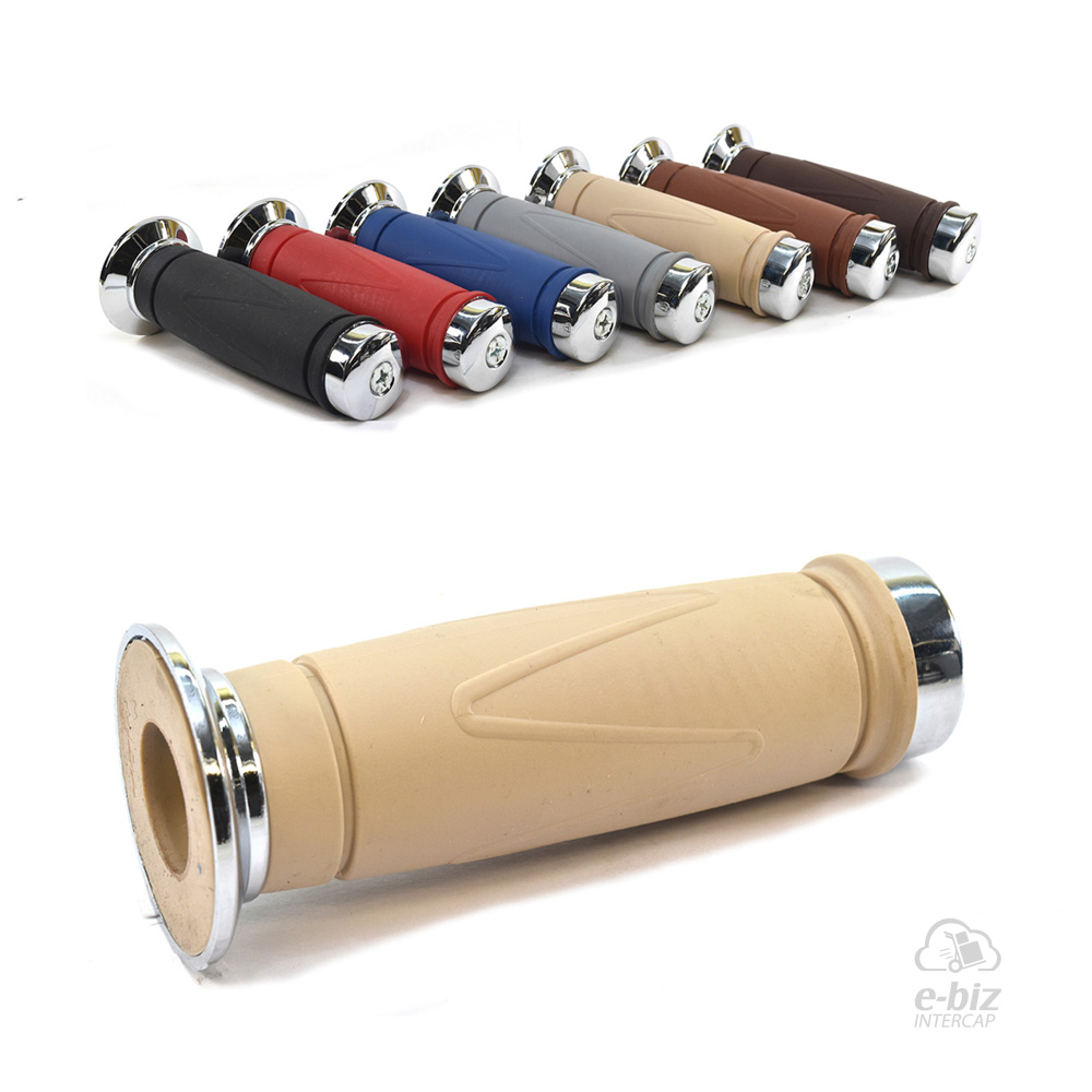 [MDA] Puños Styler Classic CON Punteras Aluminio-Rubber 120MM Natural