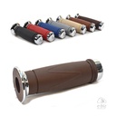 [MDA] Puños Styler Classic CON Punteras Aluminio-Rubber 120MM Marron Oscuro