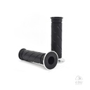 [MDA] Puños Scooter BIZ Rubber 116MM Cromado-Negro