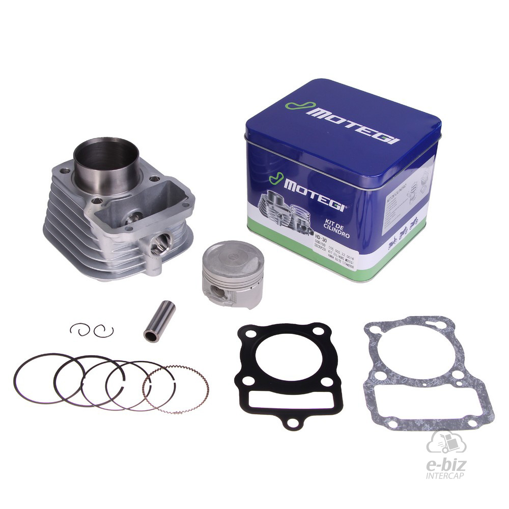 [Motegi] Kit de pistón, cilindro y juntas Aluminio CG125 Titan 2000 D.56.5MM-PERNO 15MM