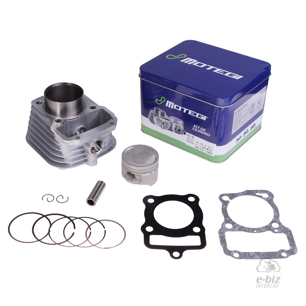 [Motegi] Kit de pistón, cilindro y juntas Aluminio CG125 Titan 2000 D.56.5MM-PERNO 13MM