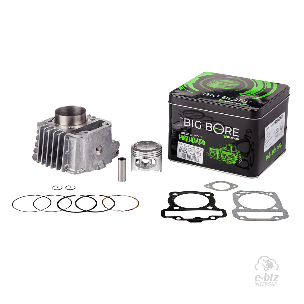 [Motegi] Kit de pistón, cilindro y juntas Aluminio Potenciado NEW Wave 110S 125CC D.53MM