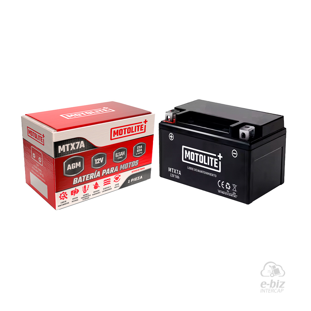 [MOTOLITE] Batería MTX7A RX150 DAKAR200 CUSTOM150 Breza Appia Brezza 150 2015 || Zanella Styler 150 2021