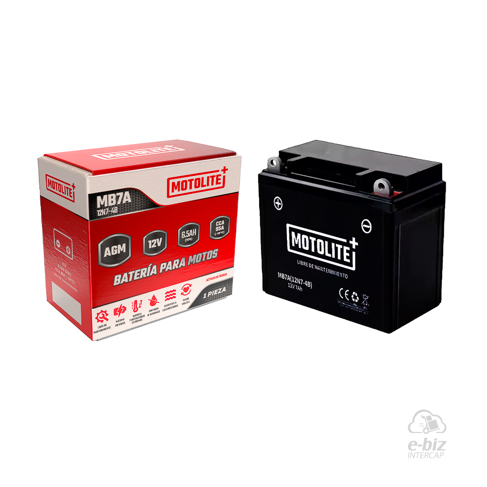 [MOTOLITE] Batería MB7A 12N7-4B HJ125