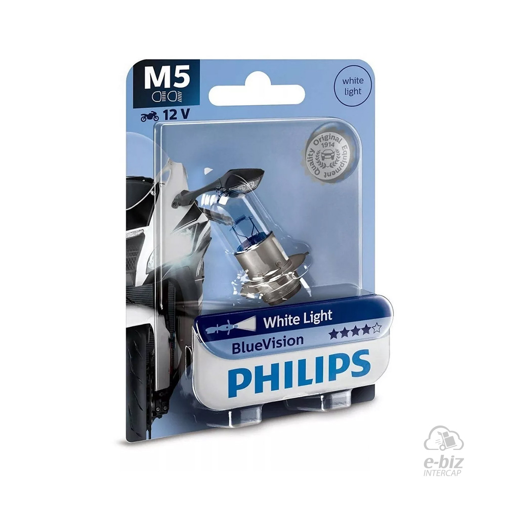 [Philips] Lámparas (35/35W) Lampara M5 12153BV 12V Vision Cerro BIX 110 07-24 || Corven Energy 110 06-15 || Gilera Smash 110 20-23 || Honda Biz 100 00-24 || Yamaha New Crypton 110 06-24