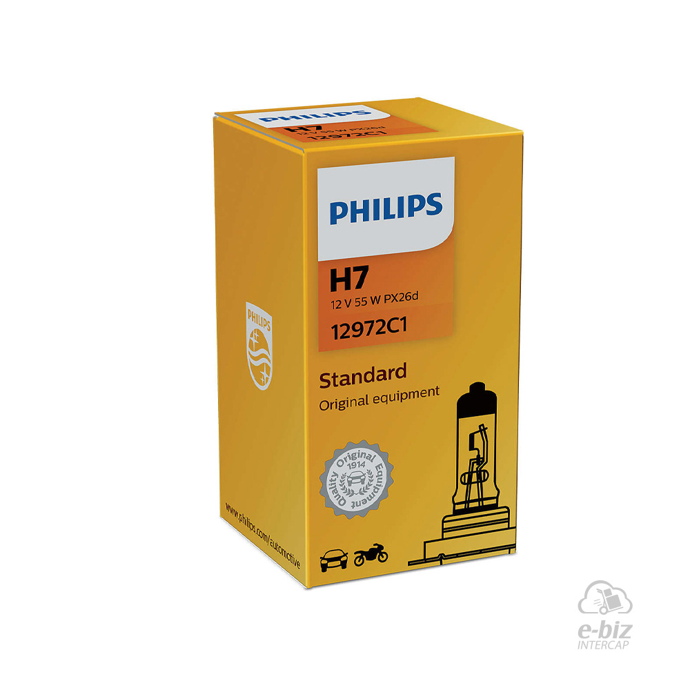 [Philips] Lámparas (H7) (55W) Lampara 12972 12V TNT25 300 302R 600 YFZ-R3 BMW F GS 650-800 00-24, F GS Adventure 800 13-18, GS 1200 08-18, GS Adventure 1200 14-18 || Benelli TRK 502 17-24