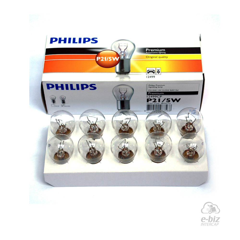[Philips] Lámparas (21/5W) Caja 10 Lampara 12499 12V Posicion 110 200 Honda Biz 125 10-11, CBX Twister 250 08-19, CG 150 04-24, CG Titan 125 05-24, CG Titan NEW 150 14-19, CRF L 250 13-20