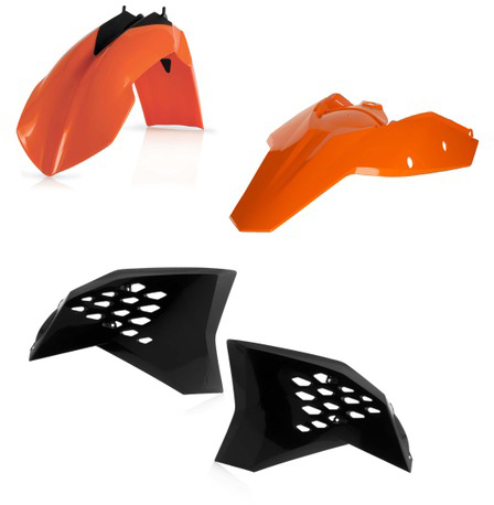[Acerbis] Kit de plasticos completos [Color: Naranja] KTM XC-W 200-250-300 08-11