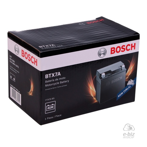 [Bosch] Batería BTX7A RX150 DAKAR200 CUSTOM150 Breza Appia Brezza 150 2015 || Zanella Styler 150 2021