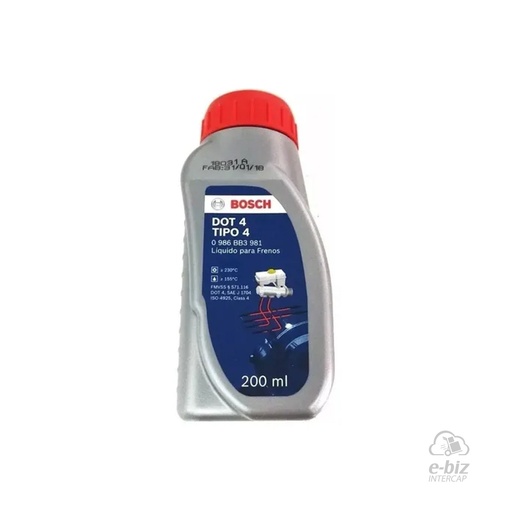 [Bosch] Líquido de frenos (0.2L) (DOT 4)