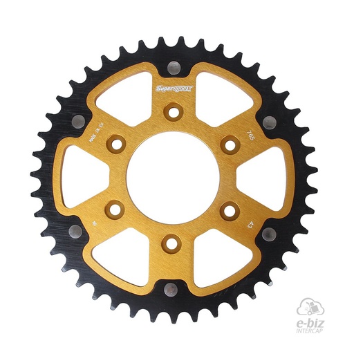 [Supersprox] Corona Z:43 de Bimetal |Color: DORADO| Ducati Multistrada 950 17-21
