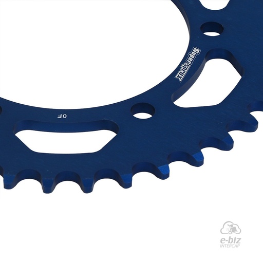 [Supersprox] Corona Z:39 de ALUMINIO |Color: AZUL| Kawasaki Z 400 2019 || Yamaha MT-03 2016