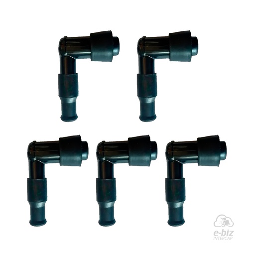[DZE] Caja x5 Capuchones de bujía 10176 Capuchon 90 Resistencia 5000 OHM Appia Brezza 150 13-24 || Gilera Smash 110 20-23 || Honda CG 150 05-24, CG Titan 125 00-01 || Suzuki DR 350 94-96