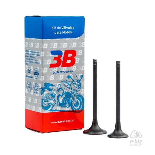 [BBB] Jgo de Válvulas Valvula 1X ADM-3952 ESC-3953 Twister CBX 250 Tornado