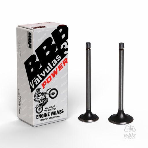 [BBB] Jgo de Válvulas Valvula Power ADM-40278 ESC-40279 CG125 Storm CB1 NXR Bross Tundra