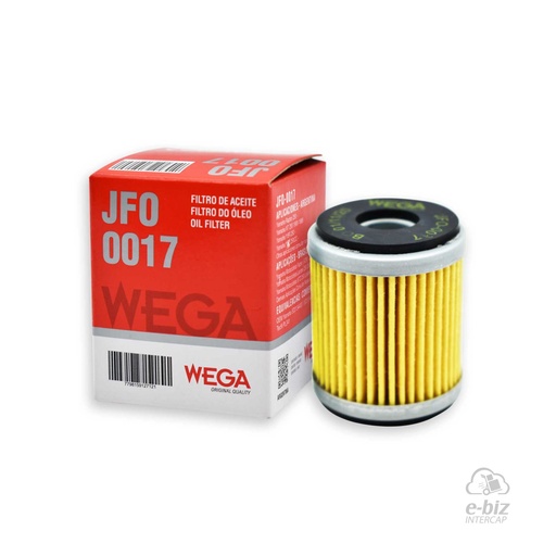 [WEGA] Filtro de aceite JFO-0017 Yamaha XTZ 250 09-24, XTZ Lander 250 06-08, YBR 250 14-16